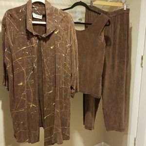 Carolyn Dewey original 3 piece silk ensemble.